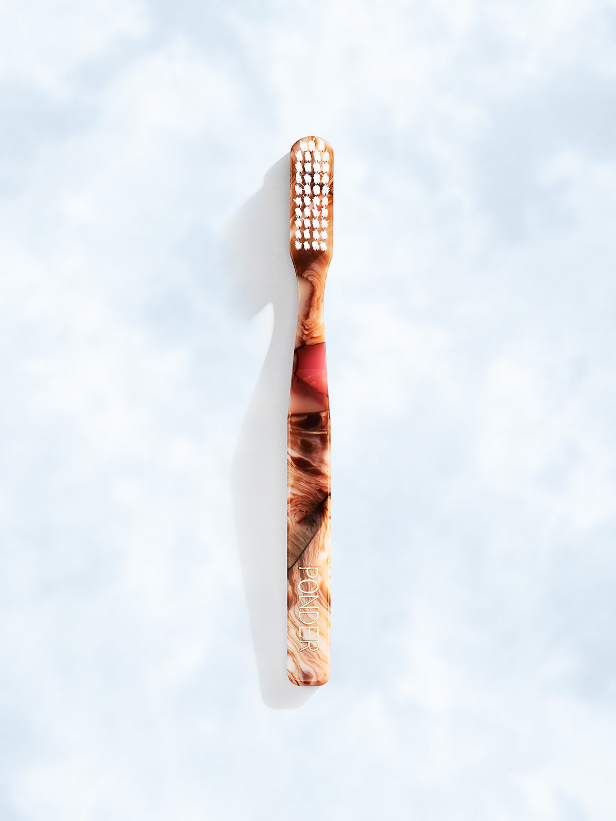 Medium hard nylontannbørste · Rosa