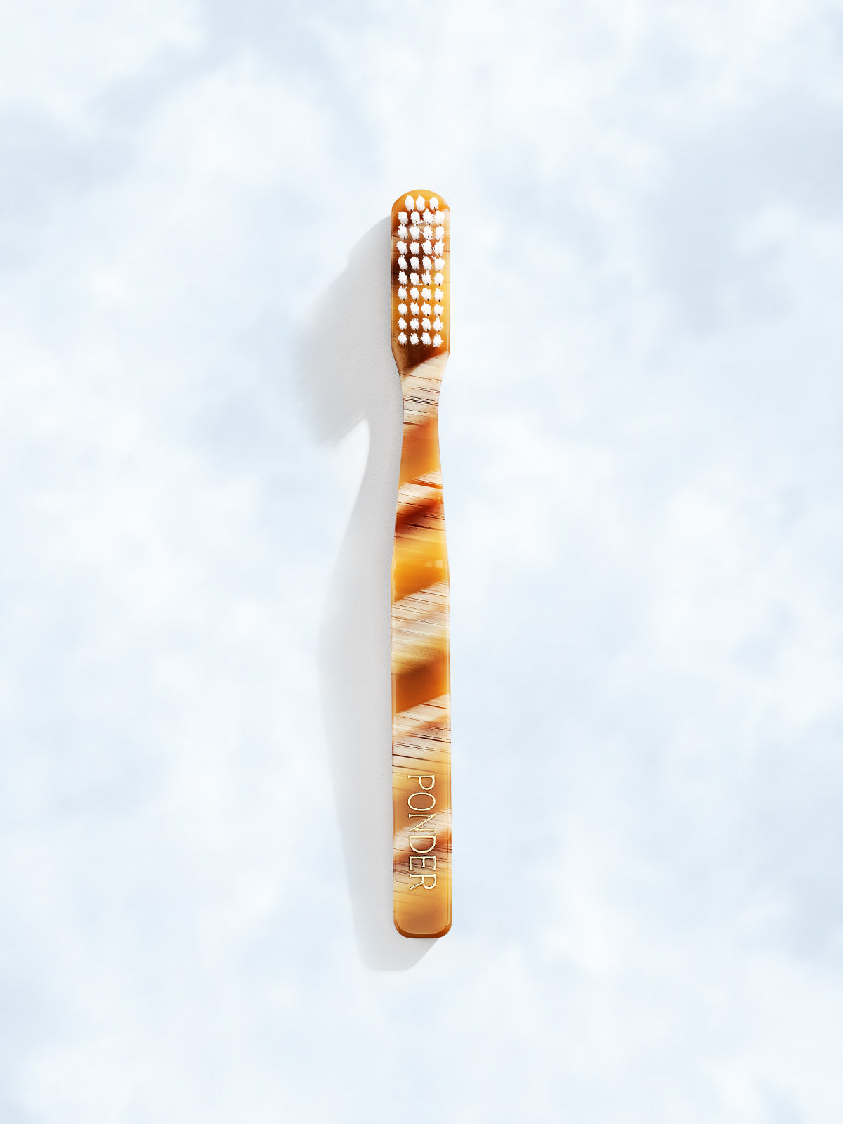 Medium hard nylontannbørste · Brun