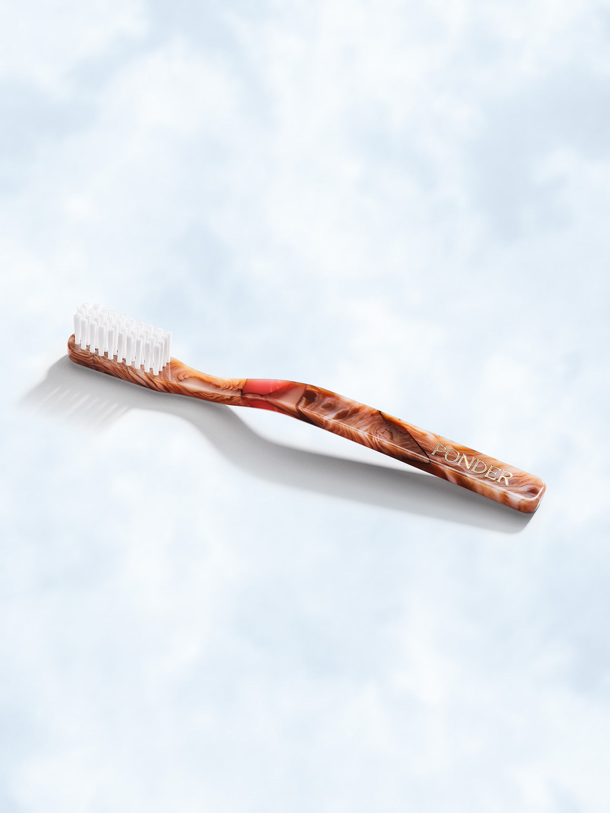 Medium hard nylontannbørste · Rosa